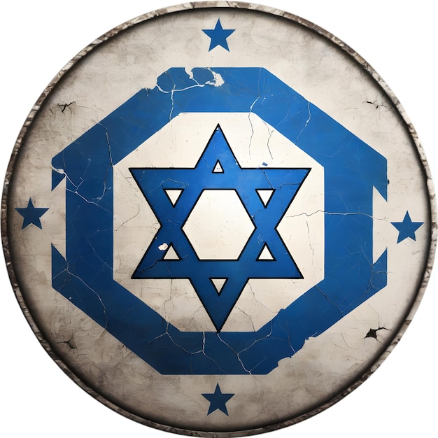 PSD vintage israeli flag design aigenerated