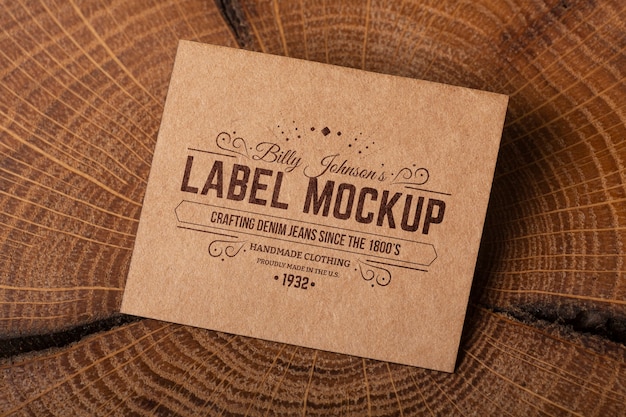 Vintage labelontwerpmodel