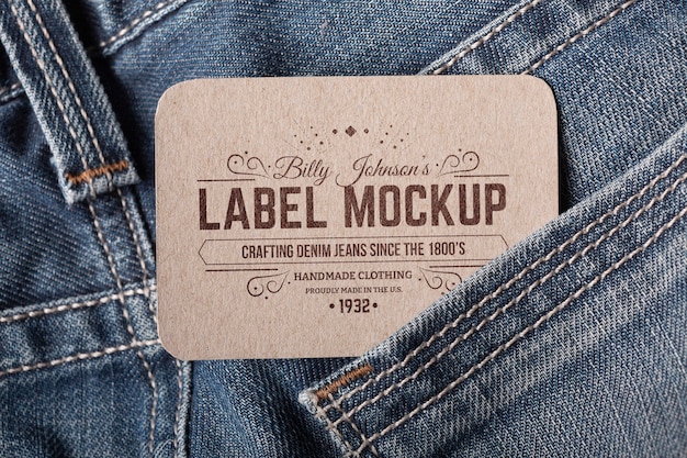 PSD vintage labelontwerpmodel