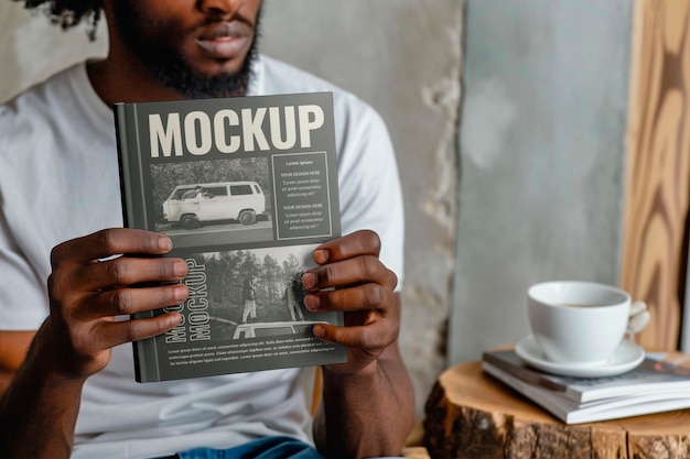 PSD vintage magazine mockup