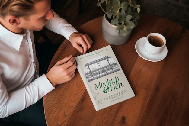 PSD vintage magazine mockup