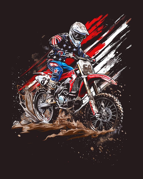 PSD vintage motorcycle t shirt design background