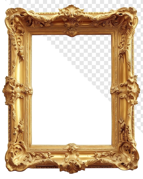 PSD vintage oude gouden schilderij frame png afbeelding