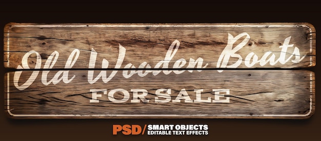 PSD vintage oude houten plank mock up sjabloon