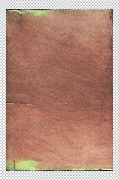 PSD carta vintage con texture invecchiata e bordi invecchiati strappati copertina del libro in cartone marrone rustico