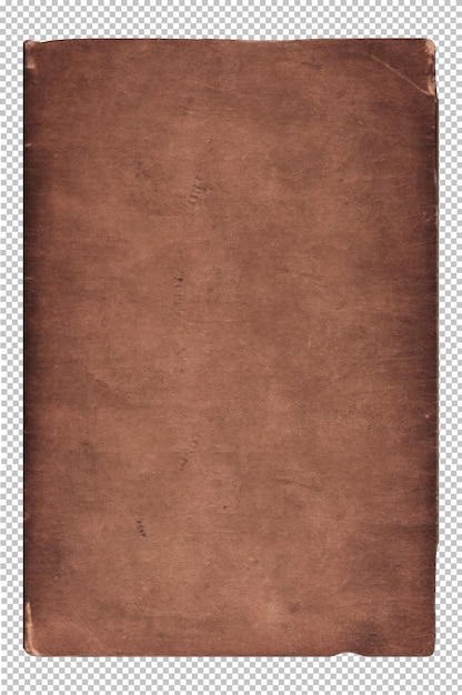 Vintage Paper with Distressed Texture and Torn Aged Edges Rustic Brown Cardboard Book Cover