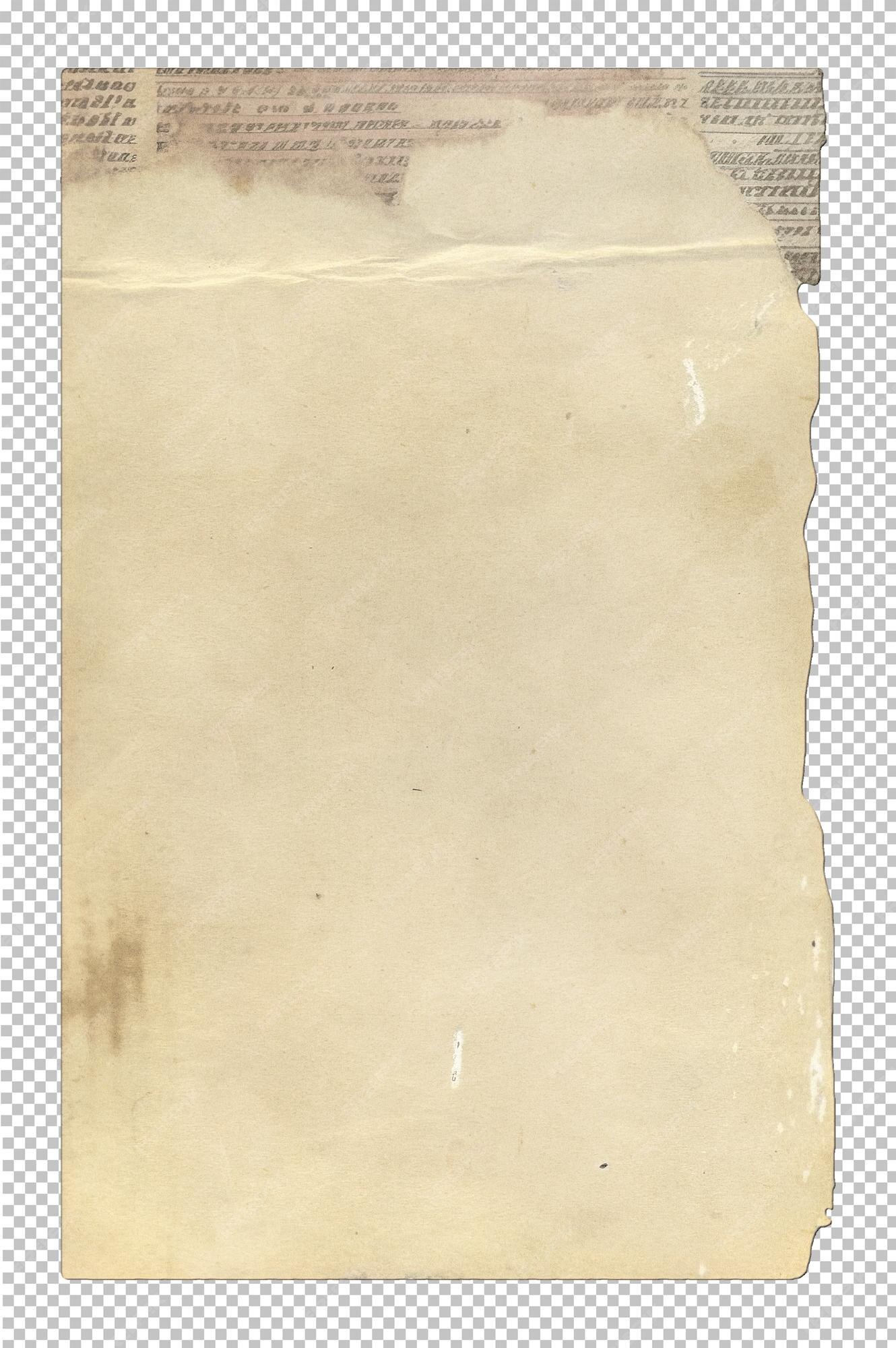 Premium PSD Vintage paper with distressed texture and torn aged edges
