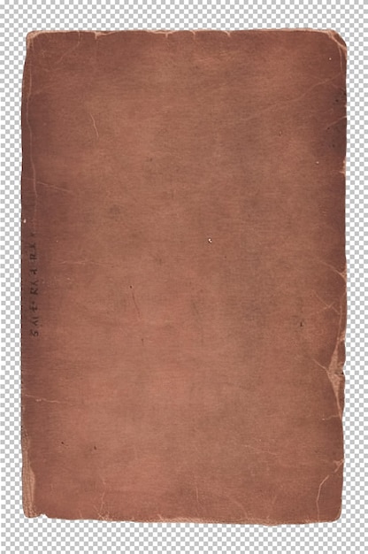 PSD vintage papier z teksturą w trudnej sytuacji i podartymi krawędziami wieku rustykalna brązowa tekturowa okładka książki