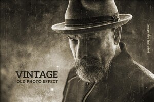 vintage photo effect template