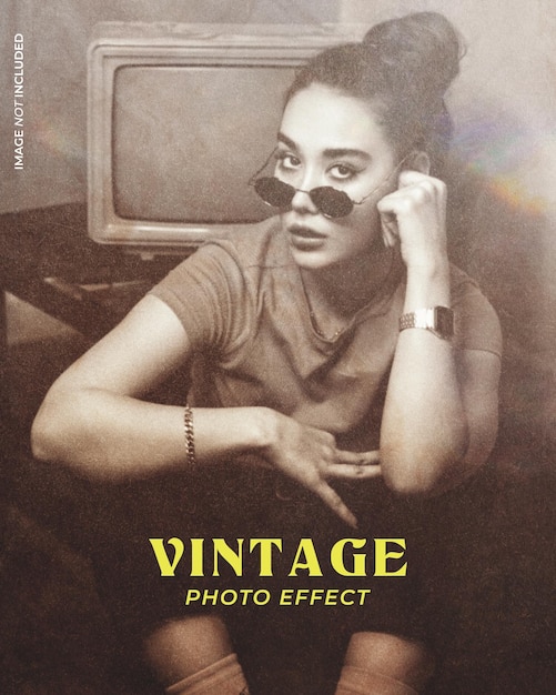 PSD vintage photo effect