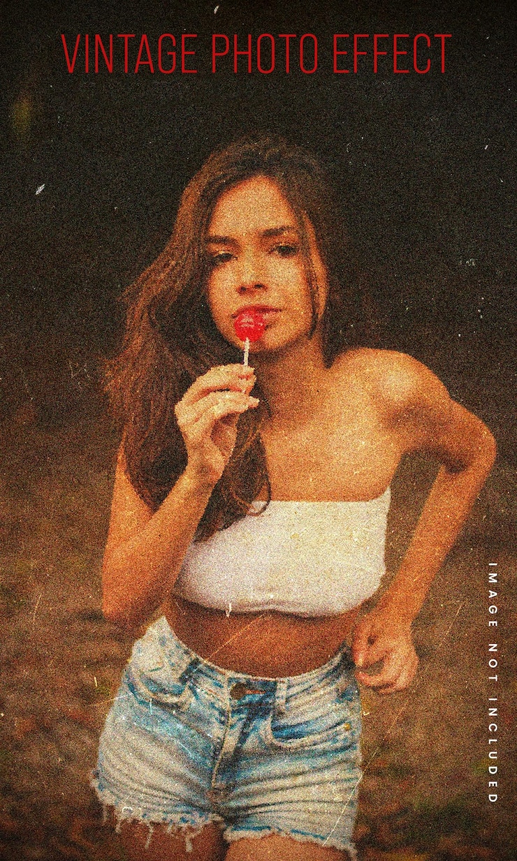 PSD vintage photo effect