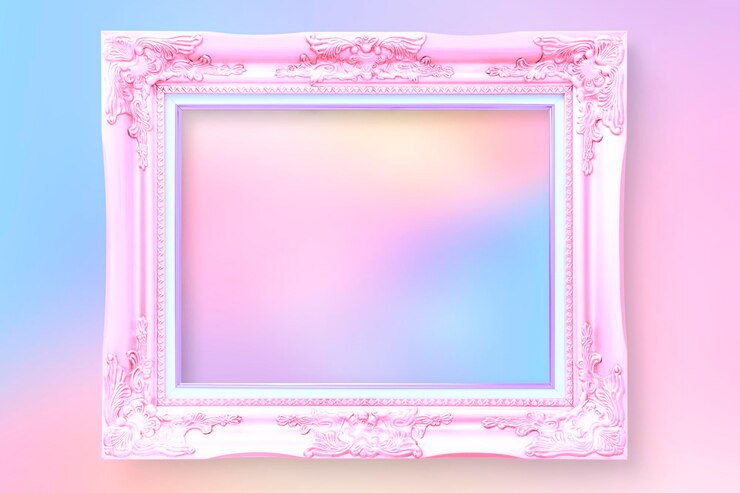 PSD vintage photo frame mockup