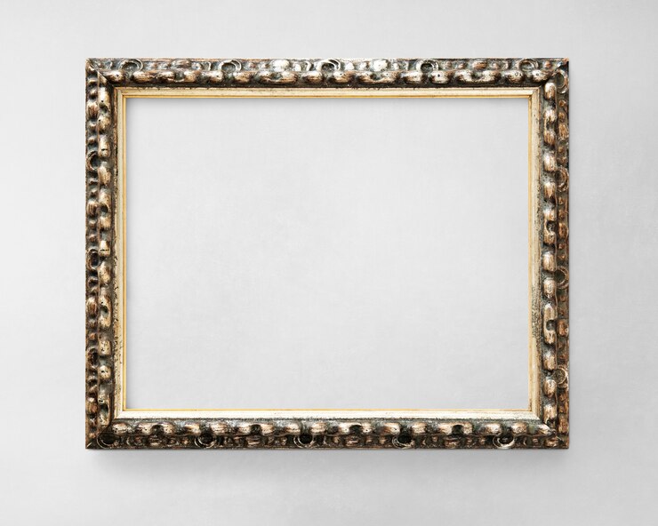PSD vintage picture frame mockup
