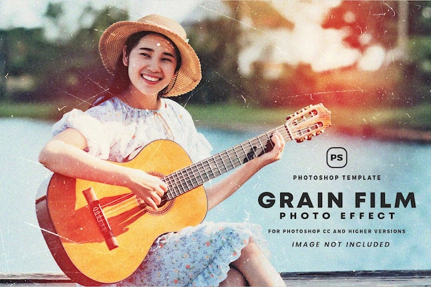 A vintage record cover for a photo of a woman playing a guitar