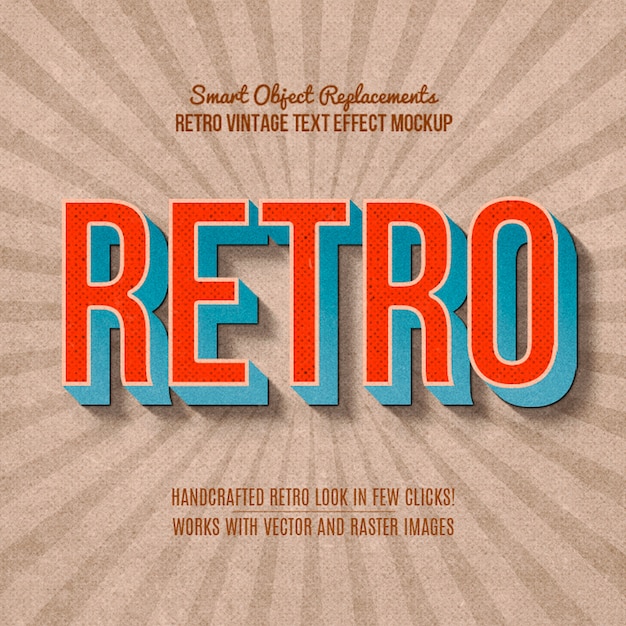 Vintage Retro teksteffekt