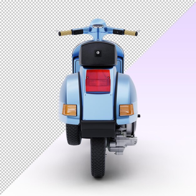 PSD vintage scooter isolated