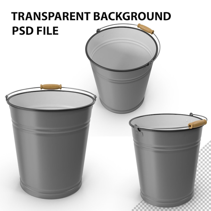 PSD советский винтажный ведро png