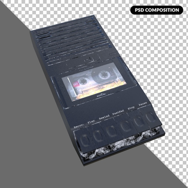 PSD vintage stuff 3d rendering isolated premium psd