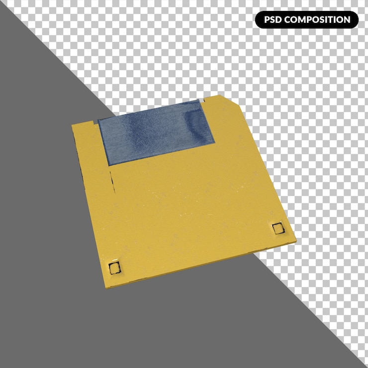 PSD vintage stuff 3d rendering isolated premium psd