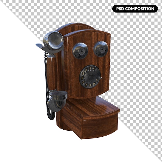 PSD vintage stuff 3d rendering