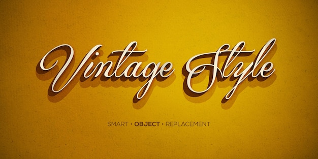 PSD vintage style text effect