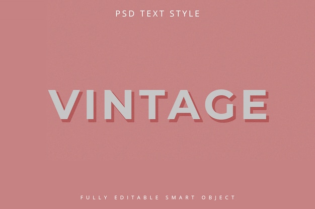 Vintage text style template