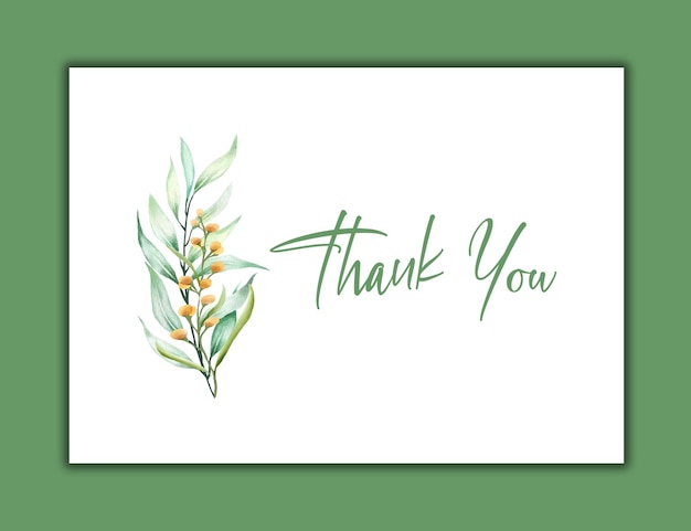 Vintage thank you card