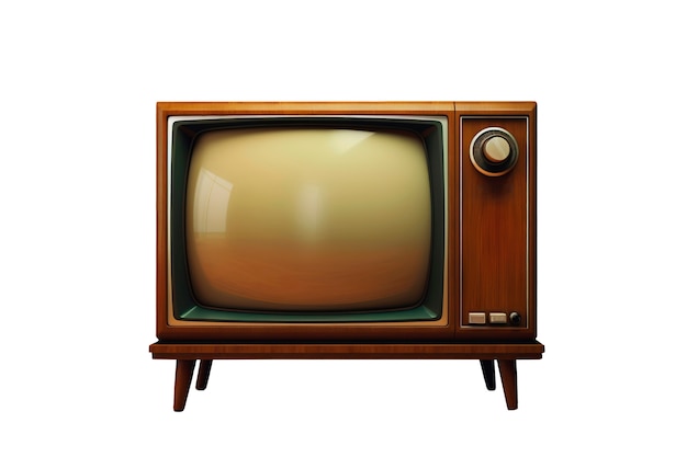 PSD vintage tv isolated