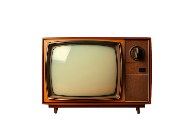 PSD vintage tv isolated