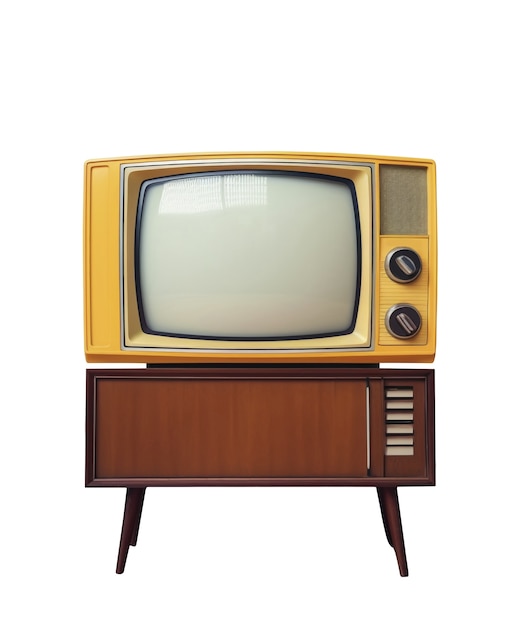 PSD vintage tv isolated