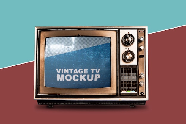 Vintage tv mockup