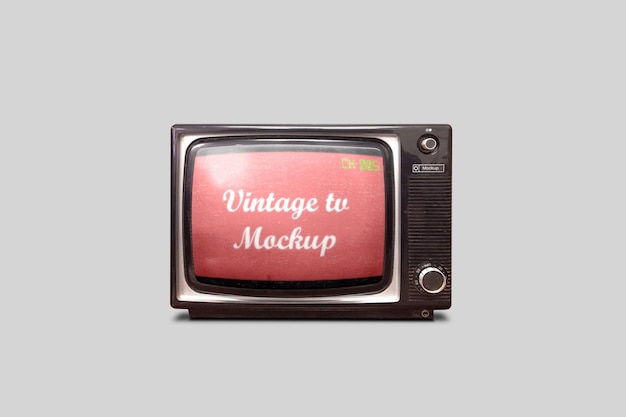 Vintage tv mockup