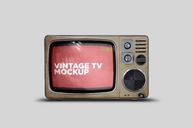 Vintage tv mockup