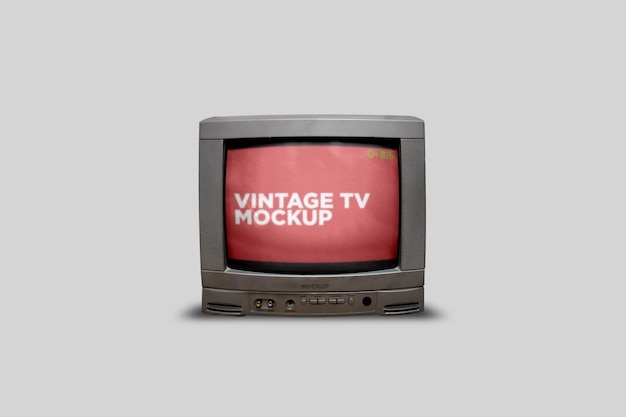 PSD mockup tv vintage