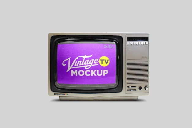 Vintage tv mockup