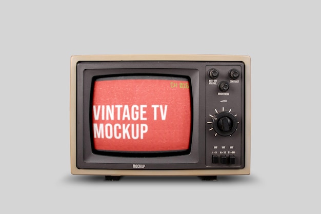 ヴィンテージテレビモックアップ