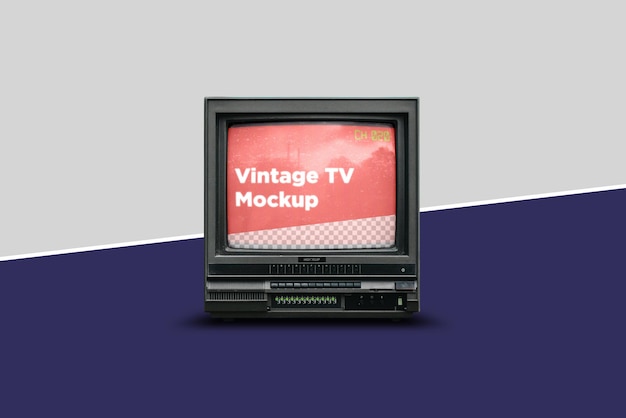 Mockup tv vintage