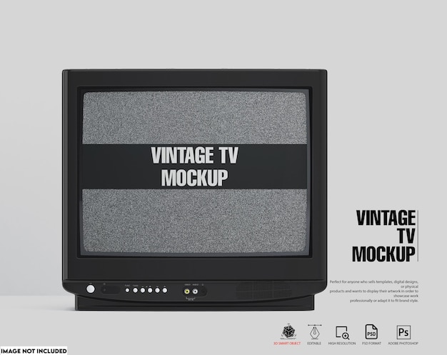 Vintage TV Mockup