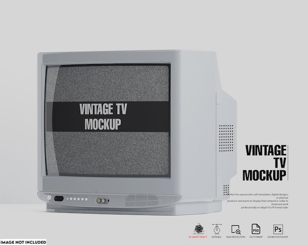 Vintage TV Mockup