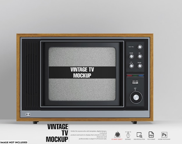 Vintage tv mockup