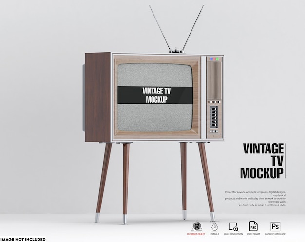 PSD vintage tv-model