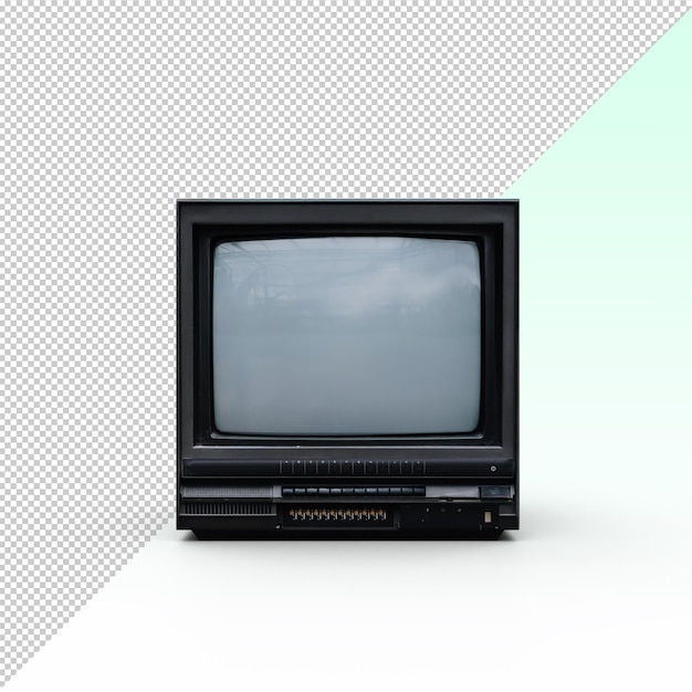 PSD vintage tv set isolated