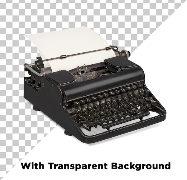 Vintage Typewriter with Paper