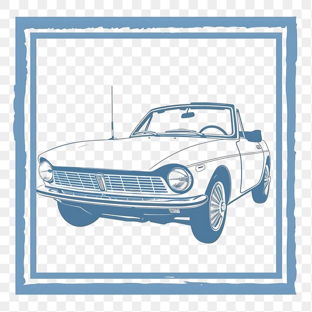 PSD vintage vehicle stamp collection outline art and monochrome frame designs for tshirt clipart design