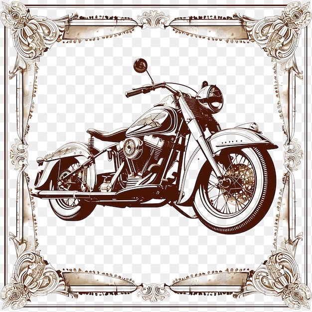 Vintage vehicle stamp collection outline art and monochrome frame designs for tshirt clipart design