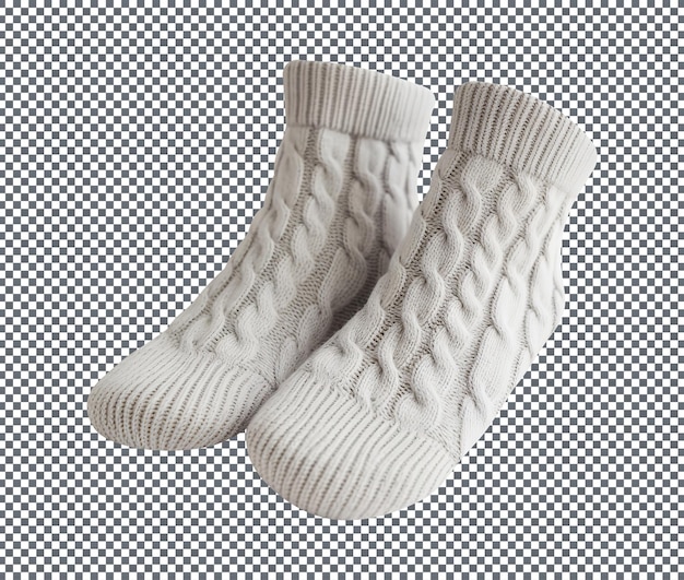 Vinter WoolBlend Polka Dot OvertheKnee Sokker isolert på transparent bakgrunn