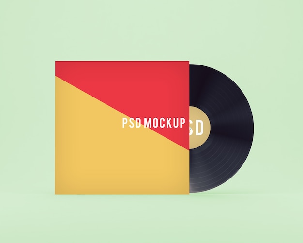 PSD vinyl cover mock up