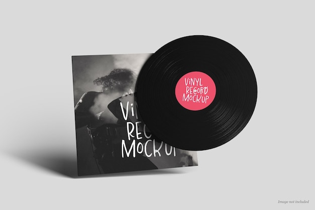 vinyl record cover mockup
