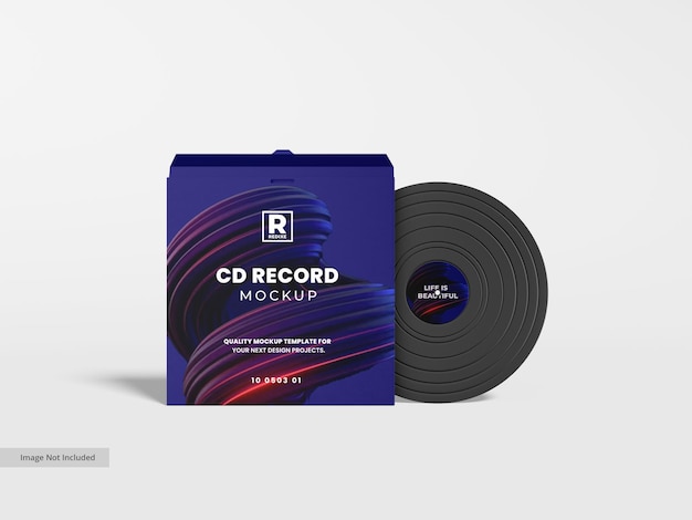 Mockup di copertina del disco in vinile