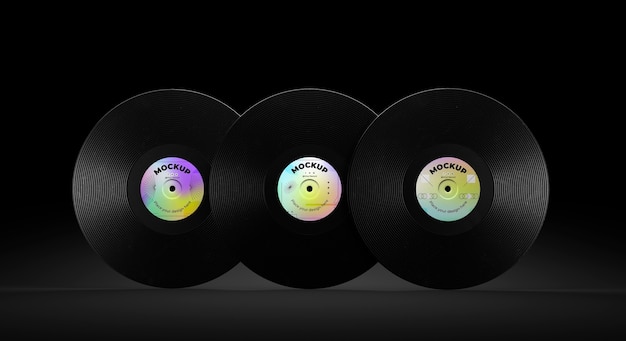 PSD design mock-up di dischi in vinile